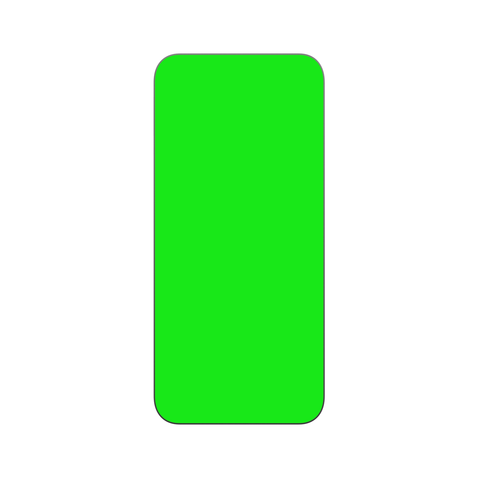 smartphone with green screen png