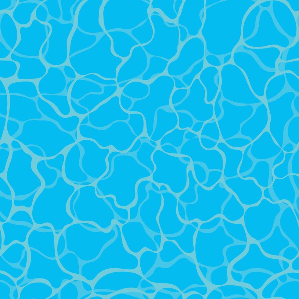 Turquoise rippled water texture background. Seamless pattern. Sea waves abstract background. Modern flat background design with tranquil turquoise ripples. vector
