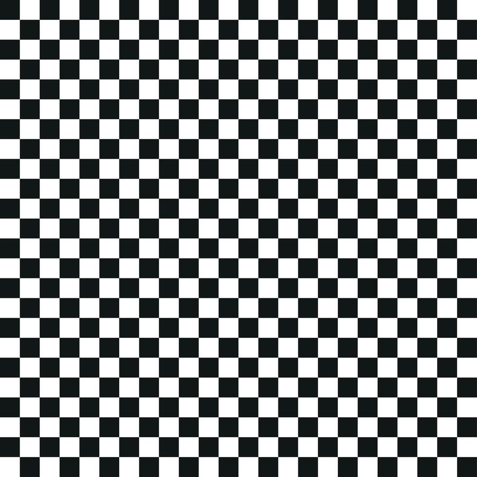 Black and white checkered pattern, checkerboard seamless pattern. Checkered wallpaper. vector