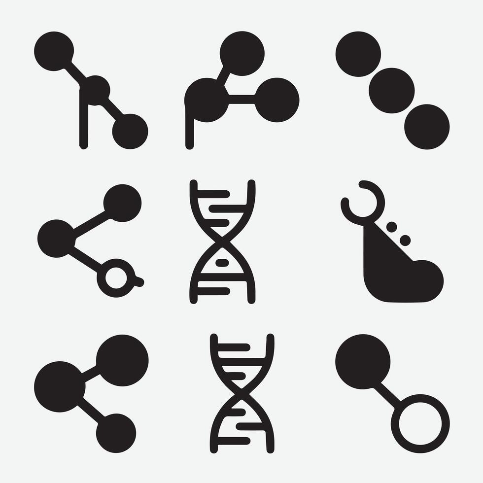 a group of different symbols vector
