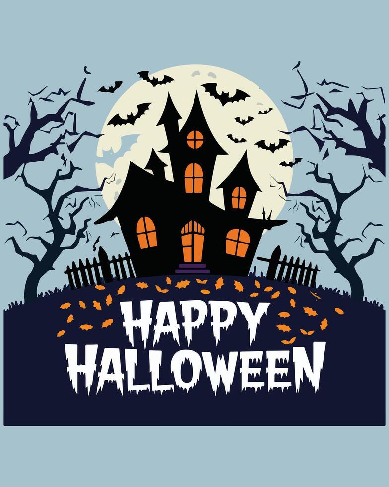 a happy halloween t-shirt vector