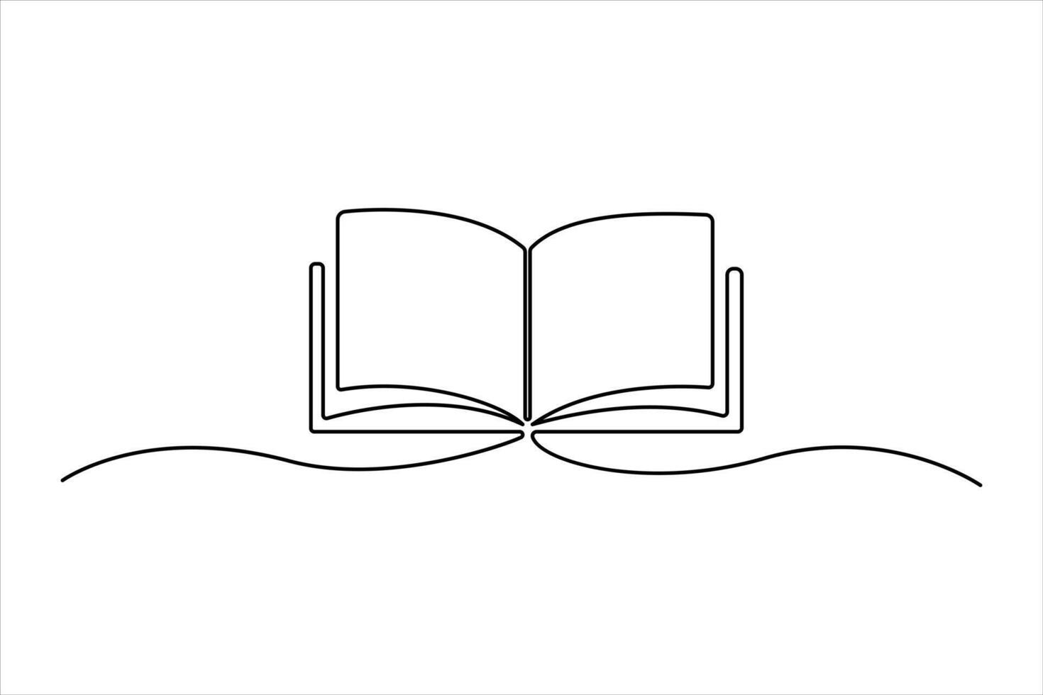 Unique one line book drawing for stylish and creative art illustrations vector