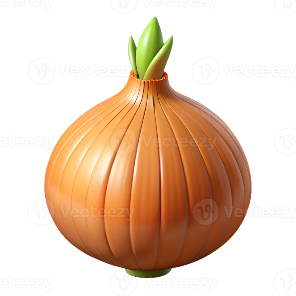 3d vegetable icon, onion png