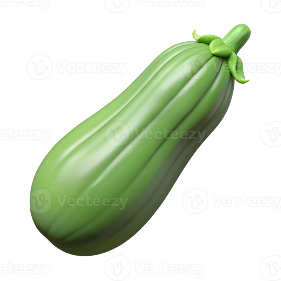 3d verdura icona, zucchine png