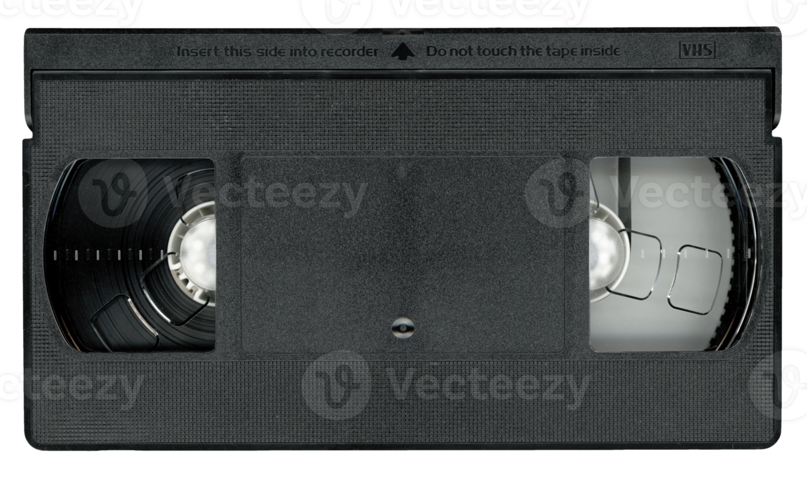 VHS tape cassette top view transparent png