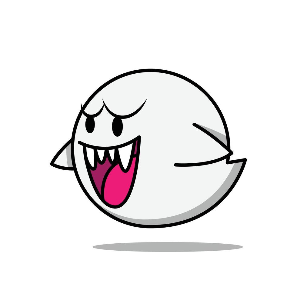 The Illustration of Ghost Game vector