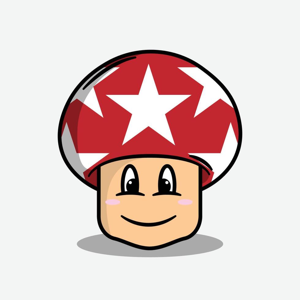 The Illustration of Mushroom Game Emoji Star 1 vector