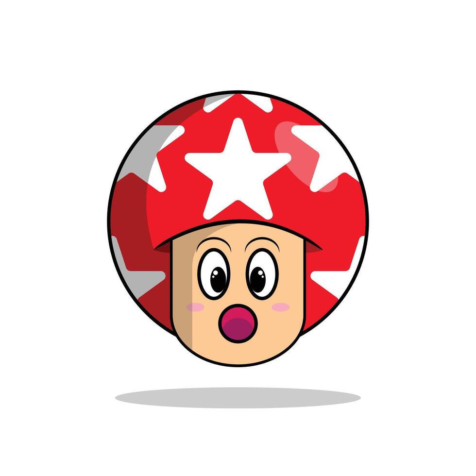 The Illustration of Mushroom Boy Star vector