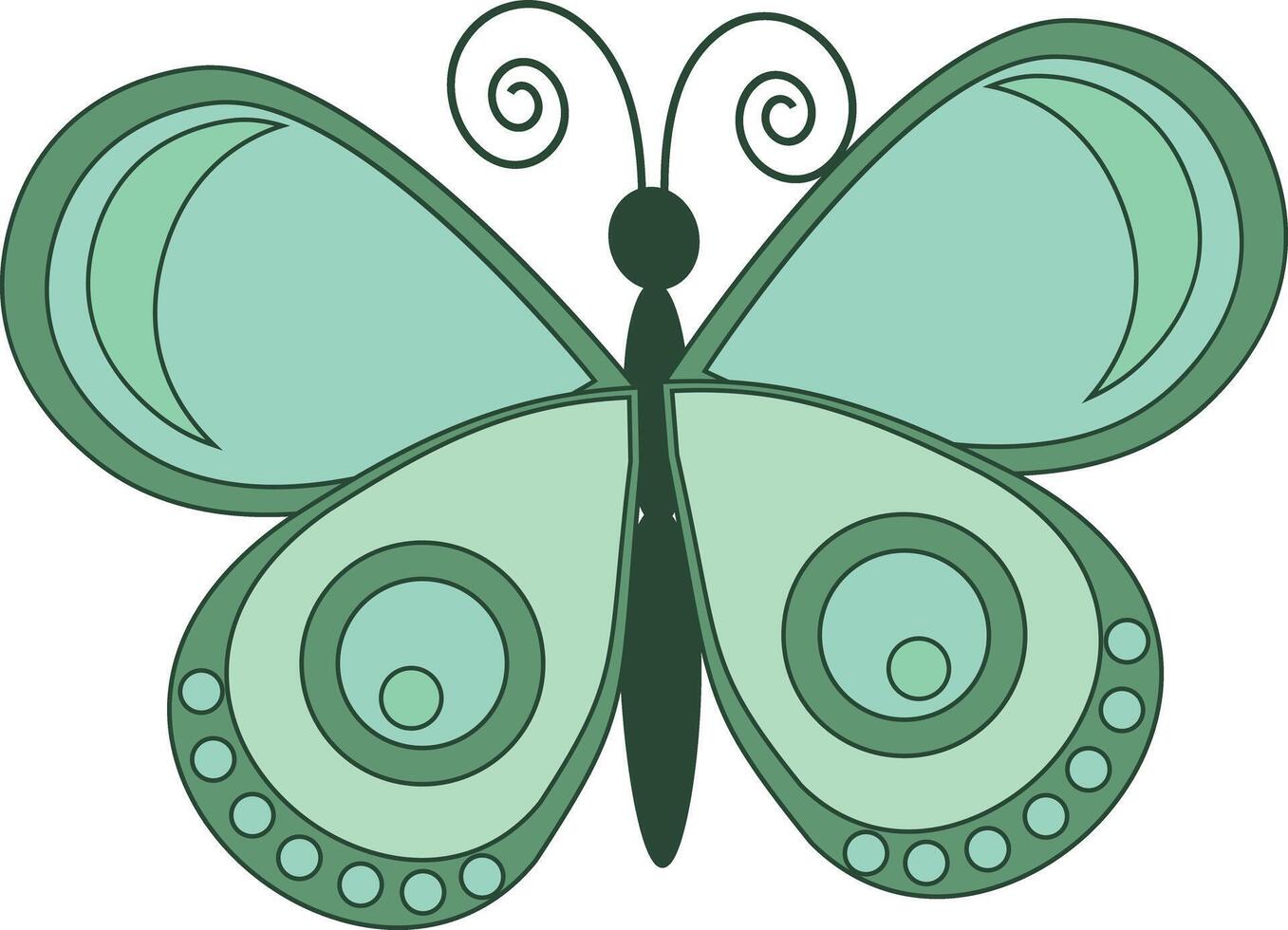 flying butterfly design with nice colorful wings vector
