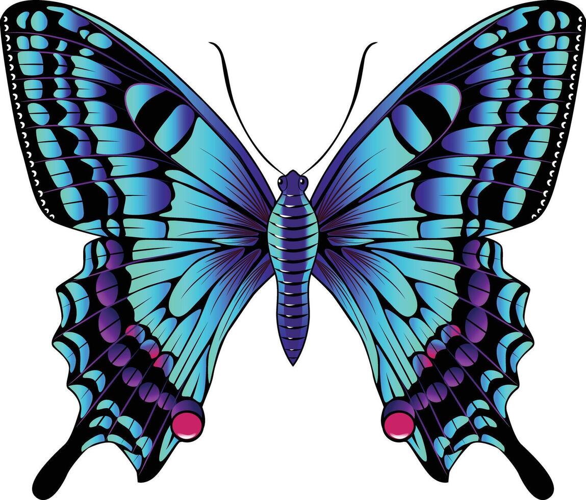 flying butterfly design with beautiful wings vector