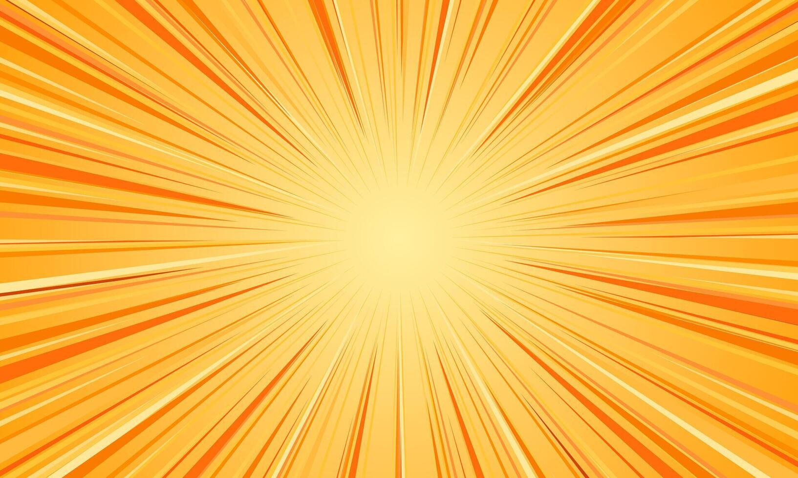 yellow sunburst pattern comic pop art background vector
