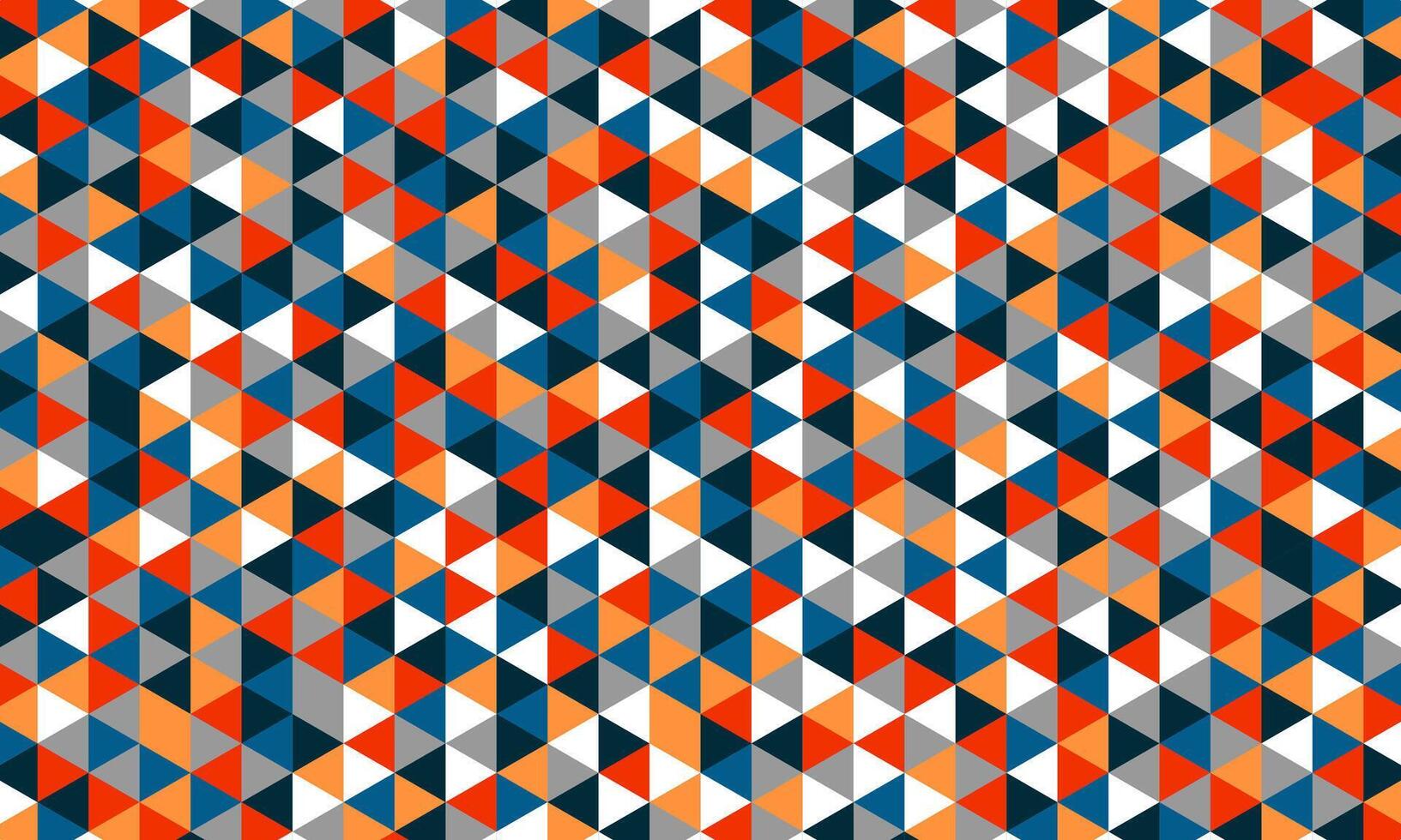 colorful vintage triangle pattern background design vector