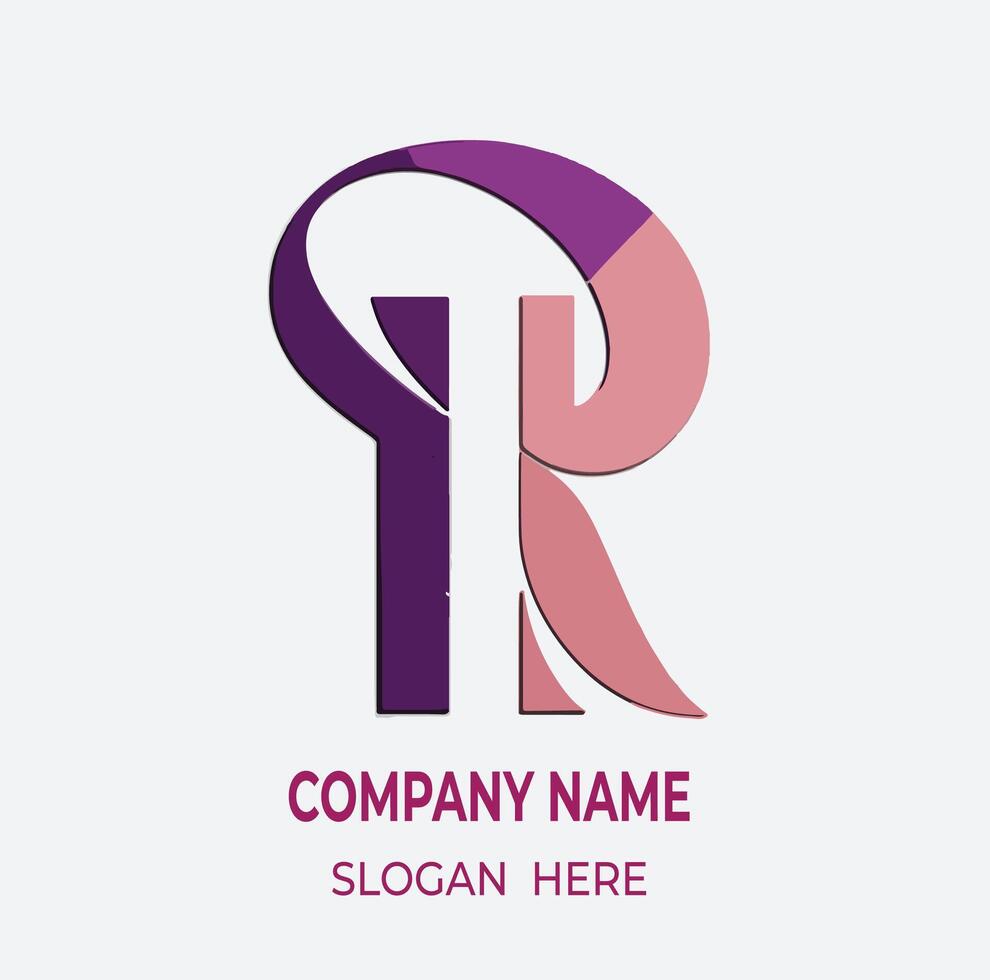 Modren R Logo design vector
