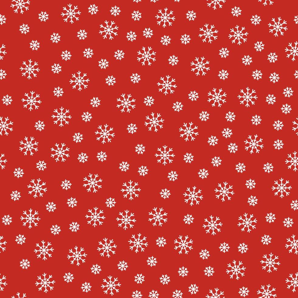 07-1Winter Christmas Snowflake Pattern, Seamless Pattern vector