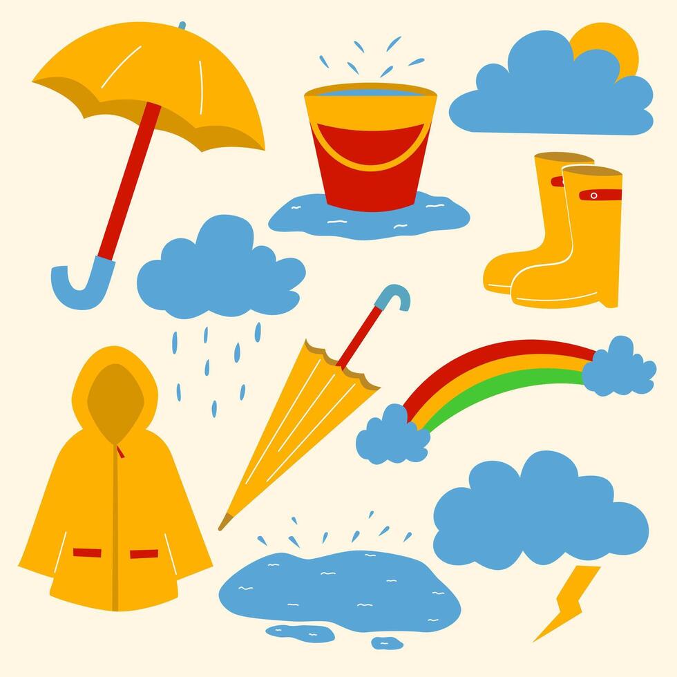 Hand Drawn Rainy Day Collection vector