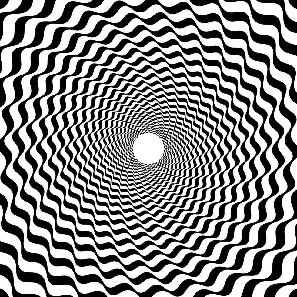 Psychedelic hypnotic swirl pattern background vector