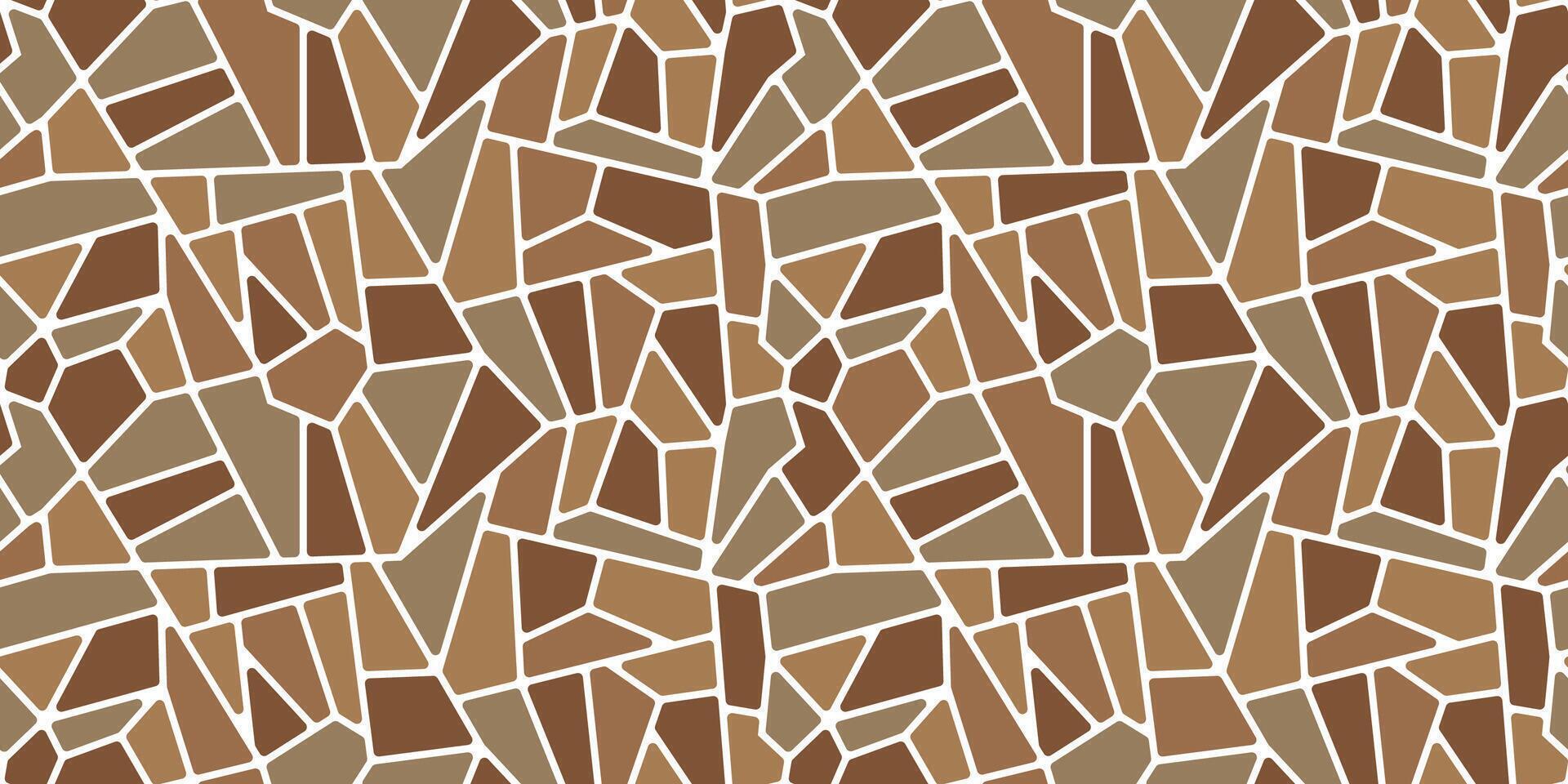 Mosaic paving floor stone tile pattern background vector