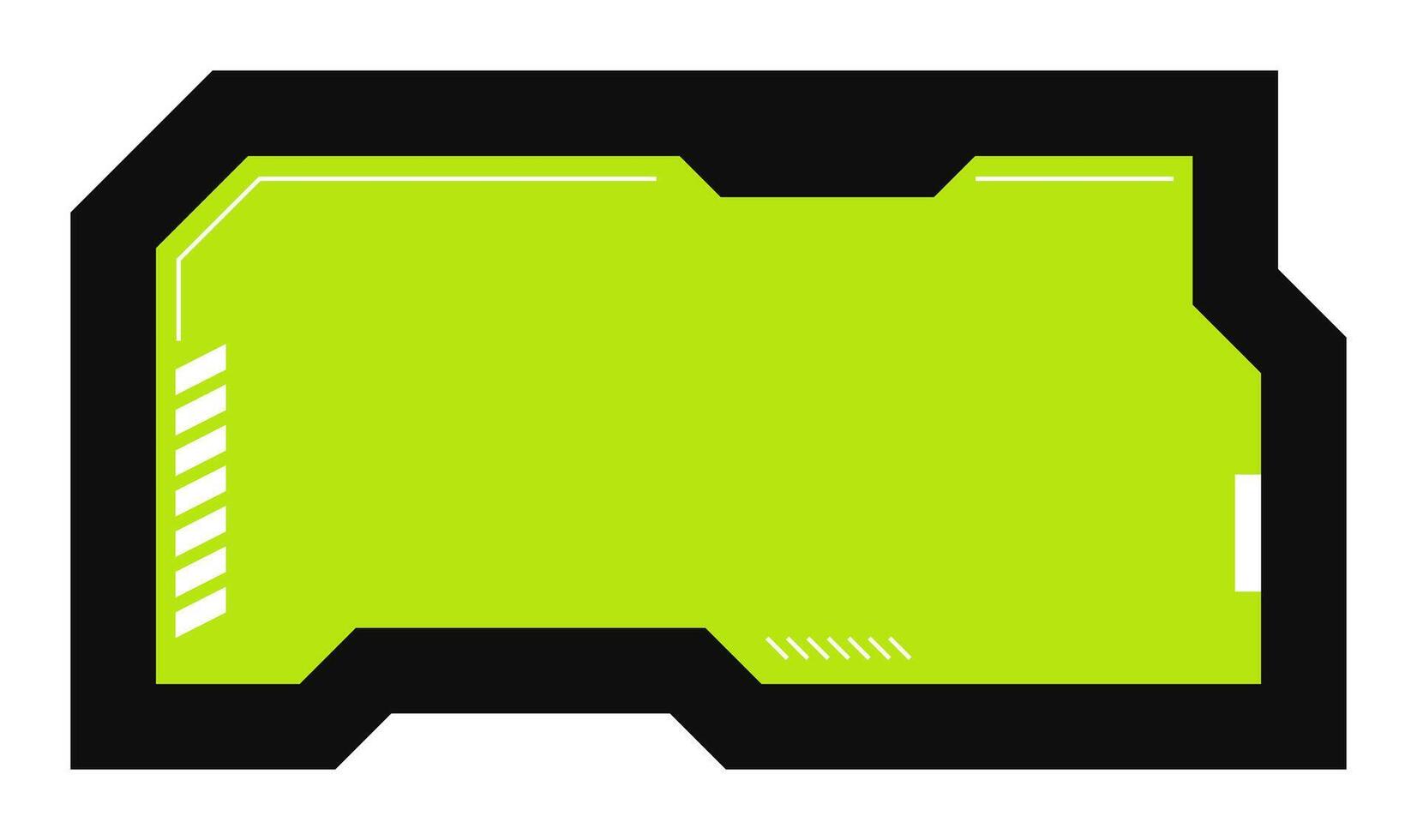 Futuristic element illustration. Colorful lower third overlay. vector