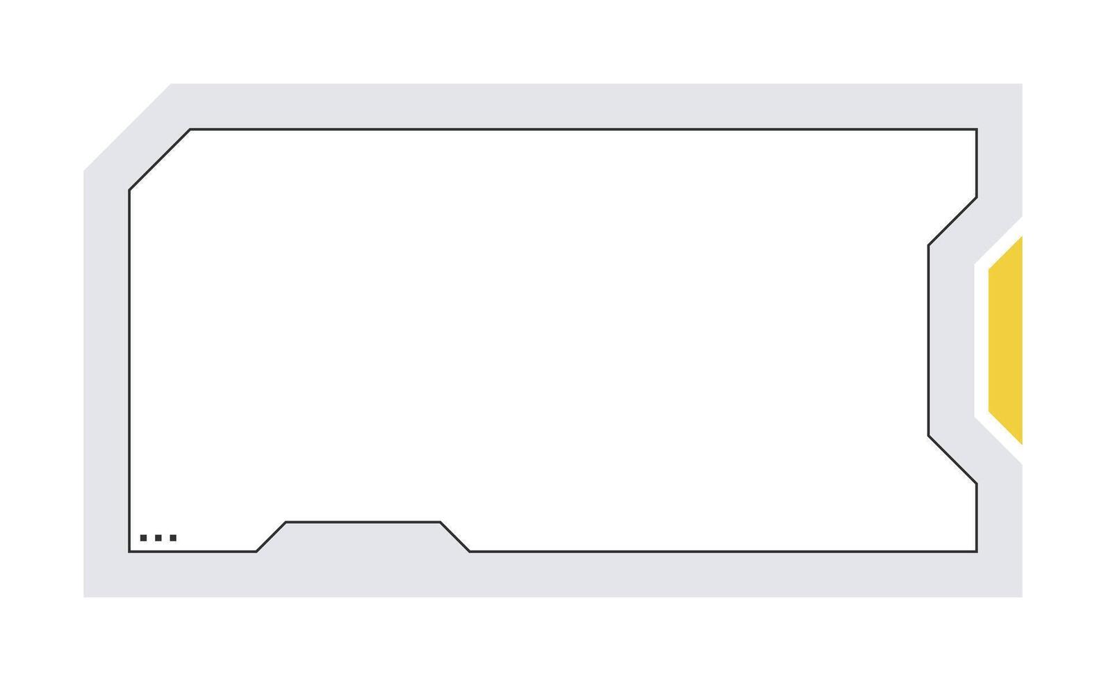 Futuristic element illustration. Colorful lower third overlay. vector