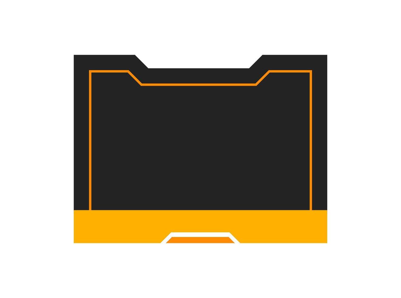Futuristic element illustration. Colorful lower third overlay. vector