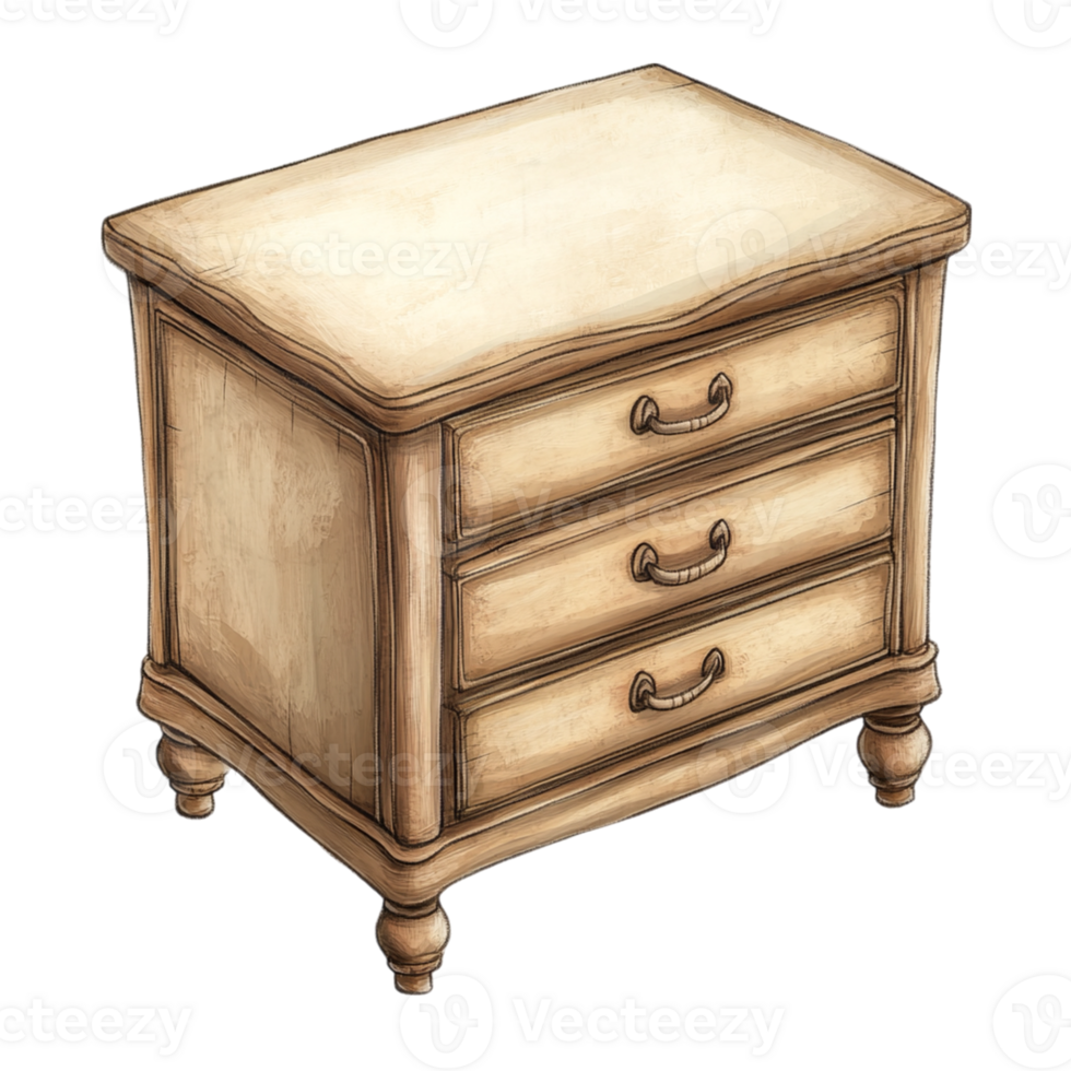 A drawing of a chest of drawers png