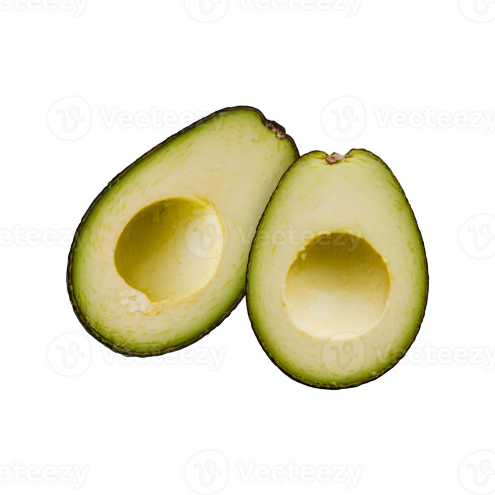Empty avocado slice isolated on transparent background png
