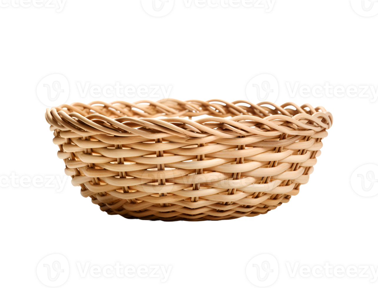 Wicker Basket isolated on transparent background png