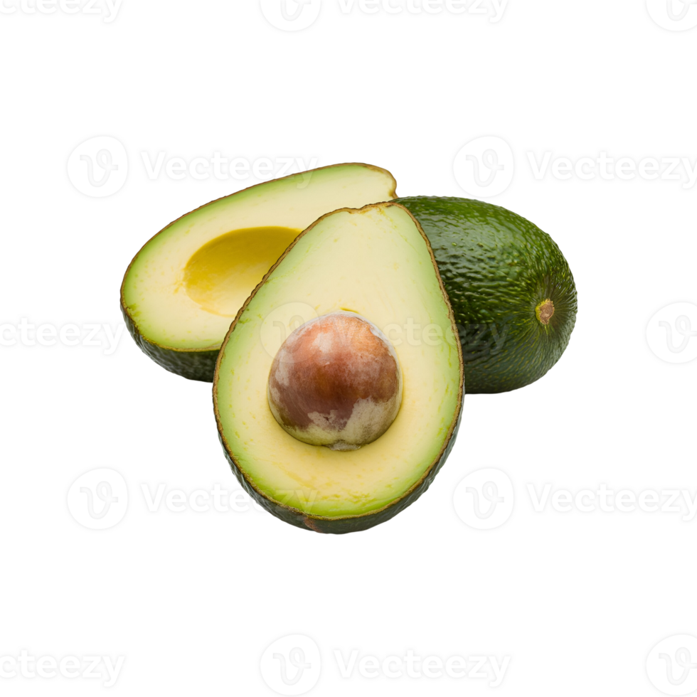 avocado slice isolated on transparent background png