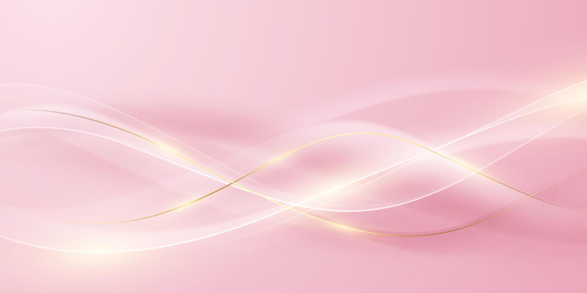 Abstract background design, modern pink and gold geometric element design. vector