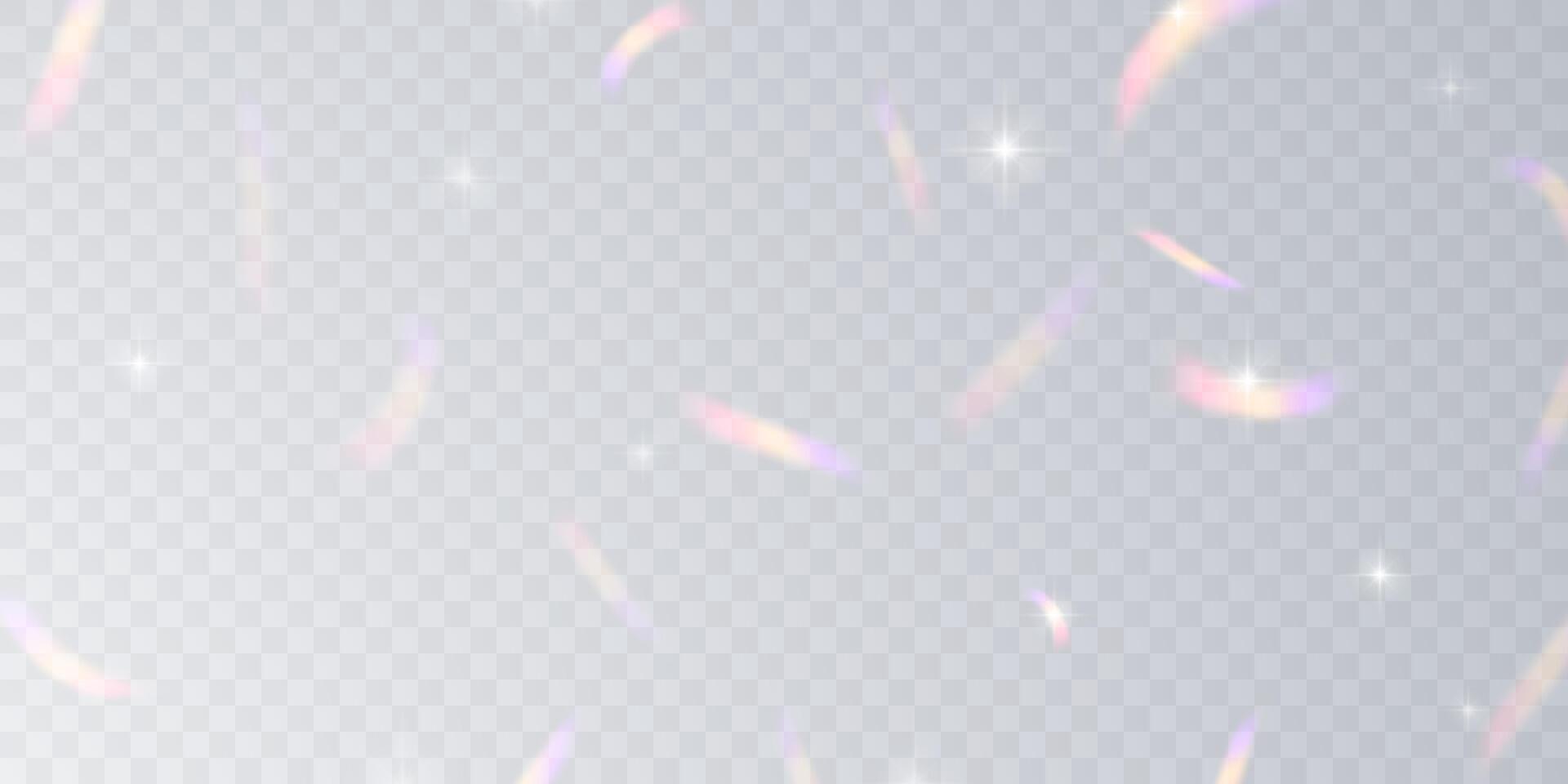 Multicolored light effect and zigzag ribbons falling from above on streamer, tinsel vector