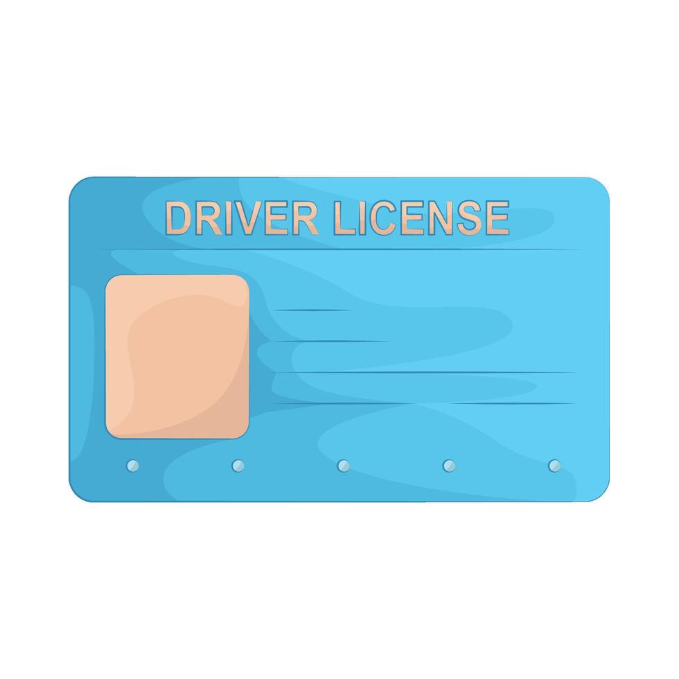 Illustration of car license vector