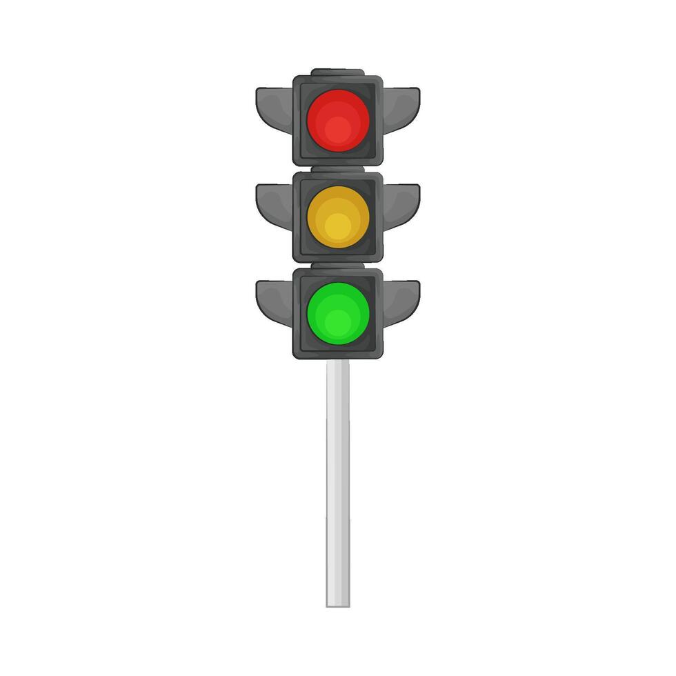 Illustration of traffic light vector