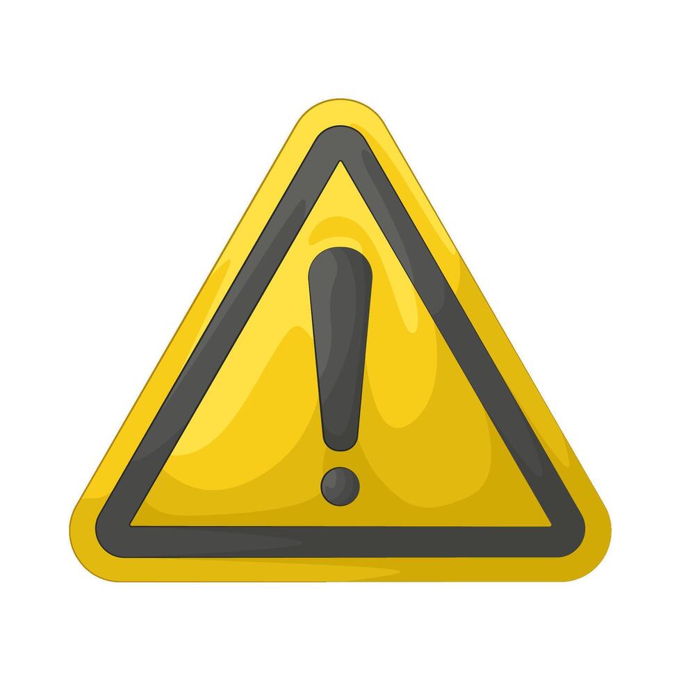 Illustration of warning sign vector