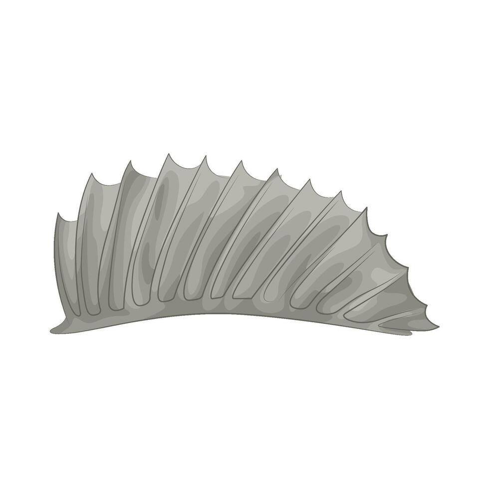 Illustration of fish fin vector