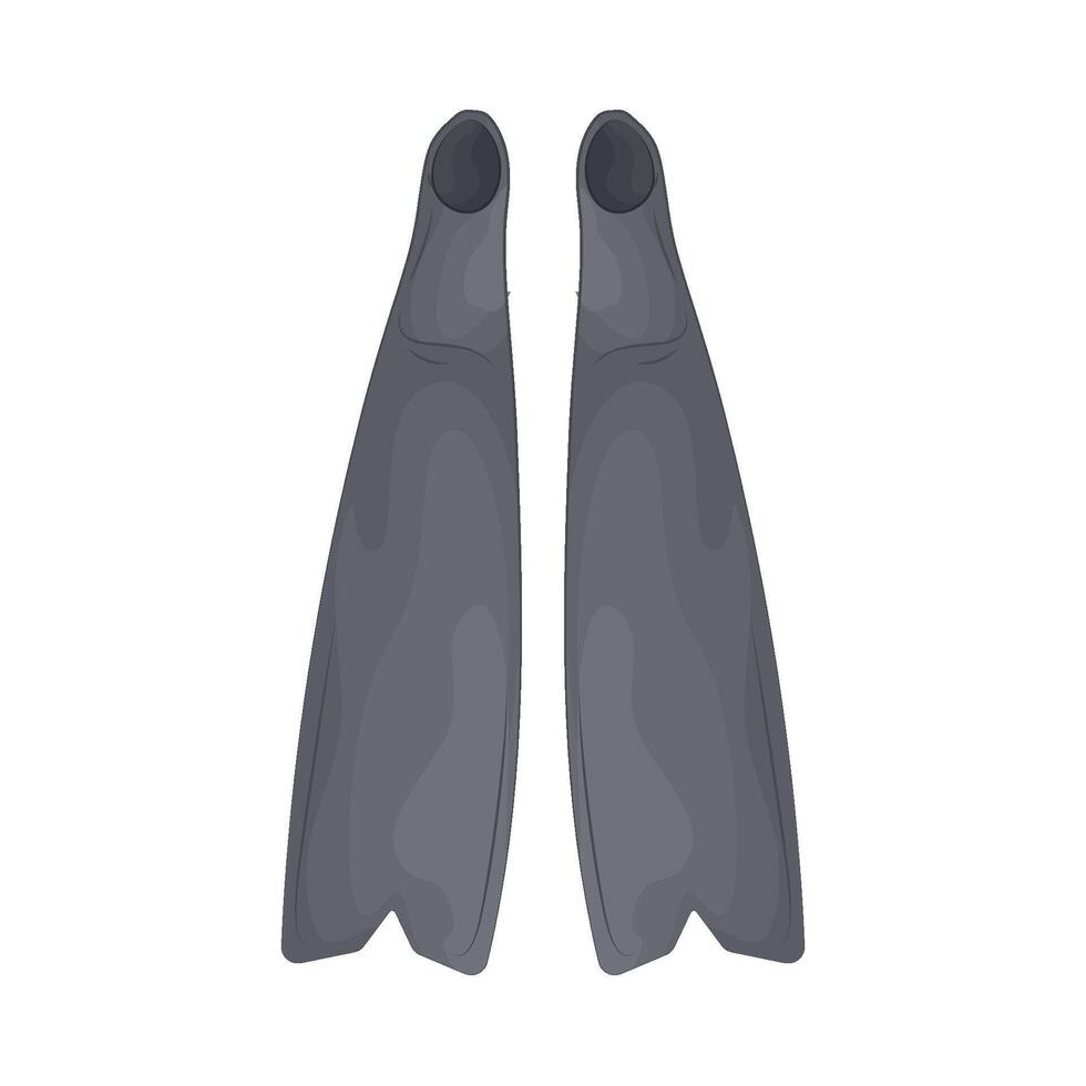 Illustration of diving fins vector