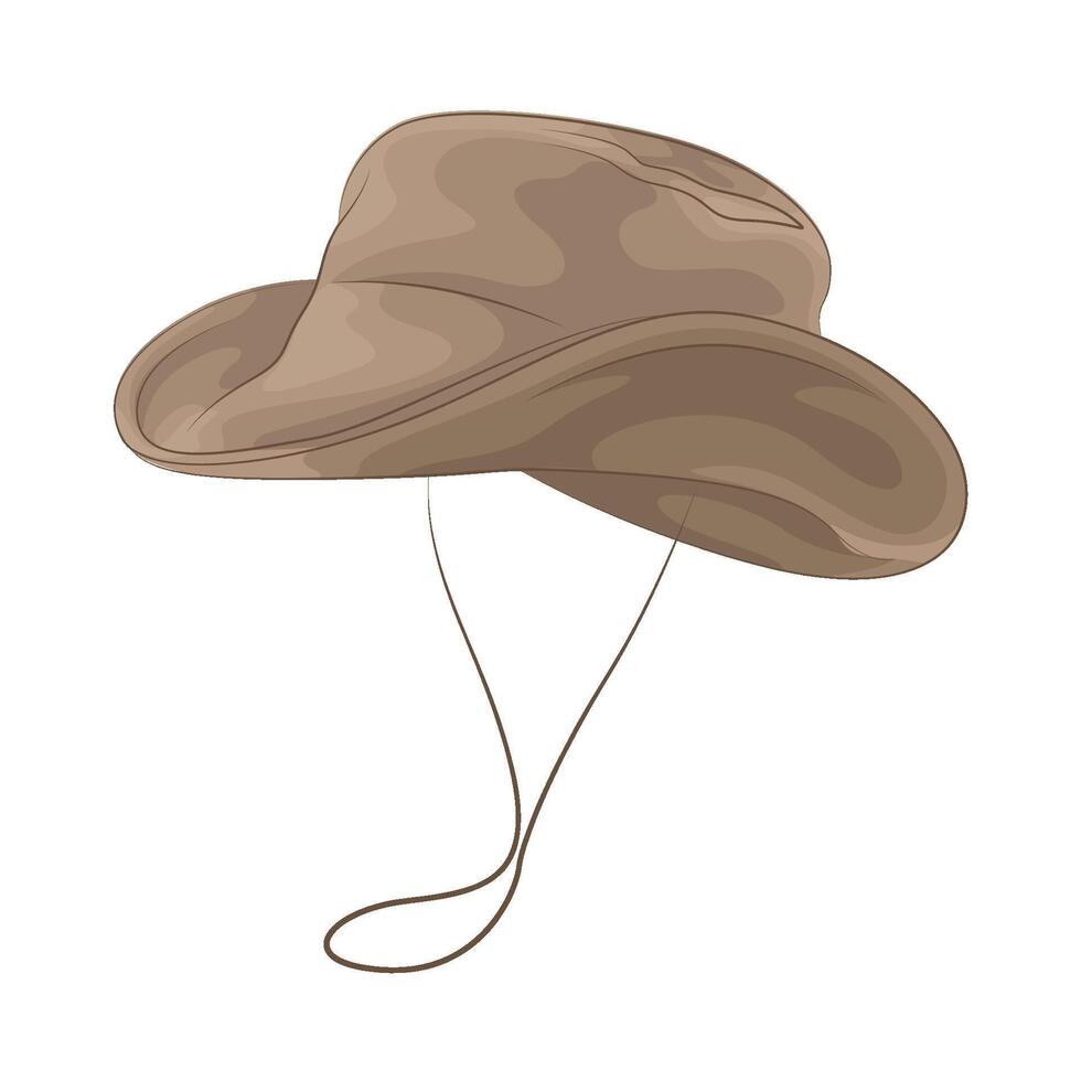 Illustration of fishing hat vector