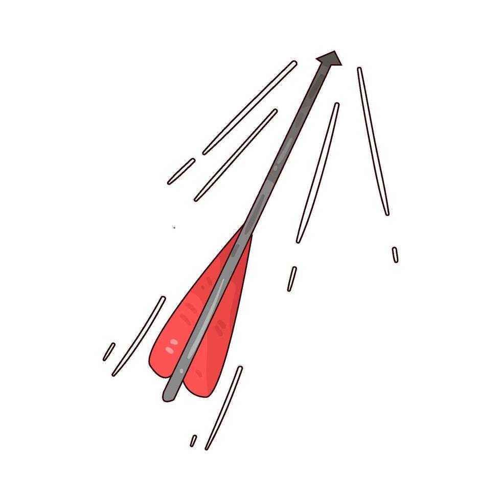 Illustration of archery arrow vector