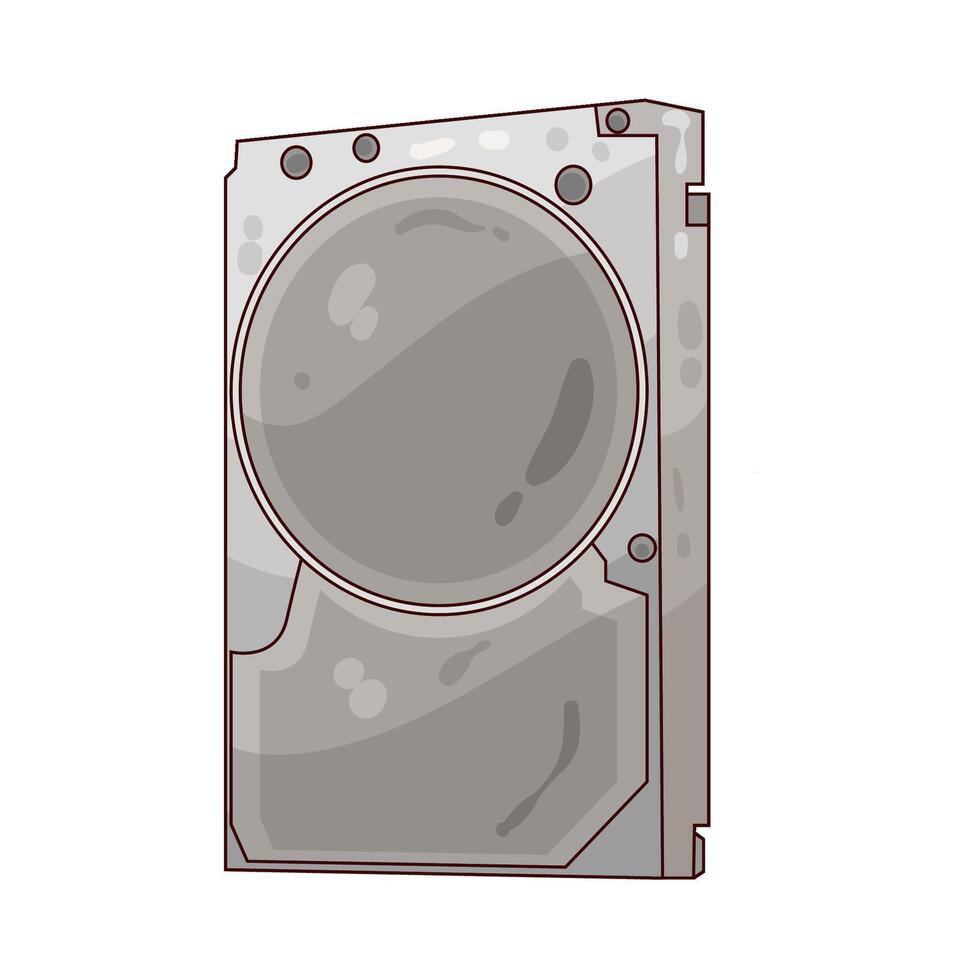 Illustration of hard disk vector