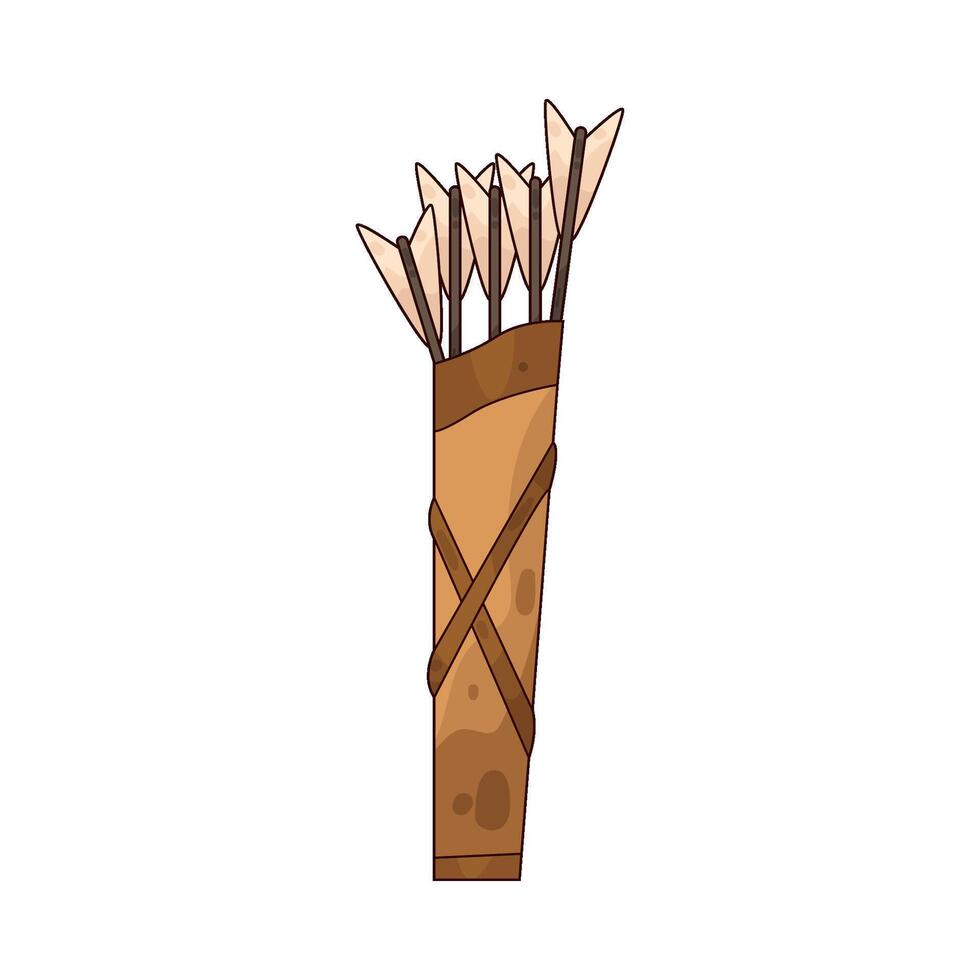 Illustration of arrow quiver vector