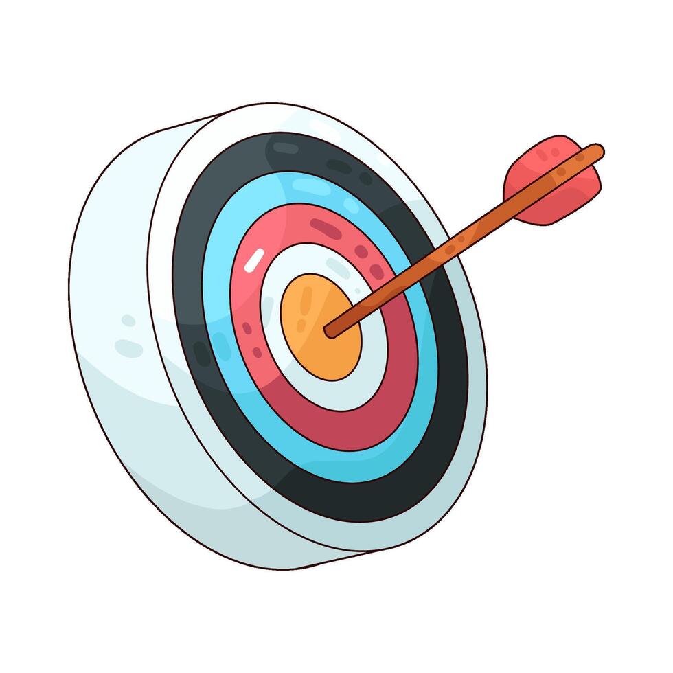 Illustration of archery vector
