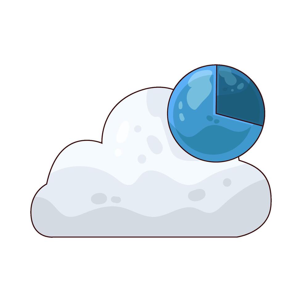 Illustration of cloud vector