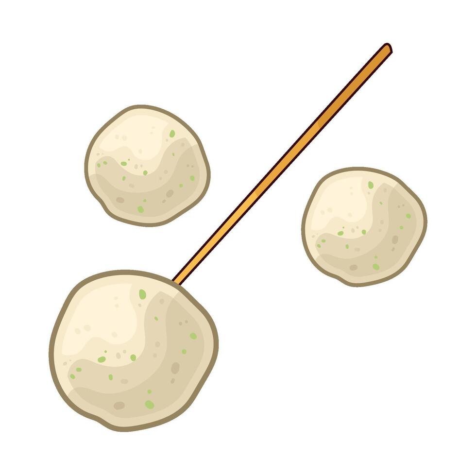 Illustration of cilok vector