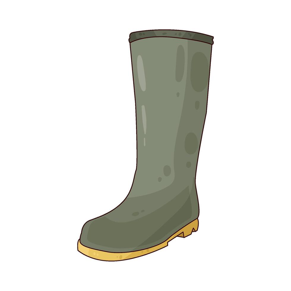 Illustration of fishing boots vector