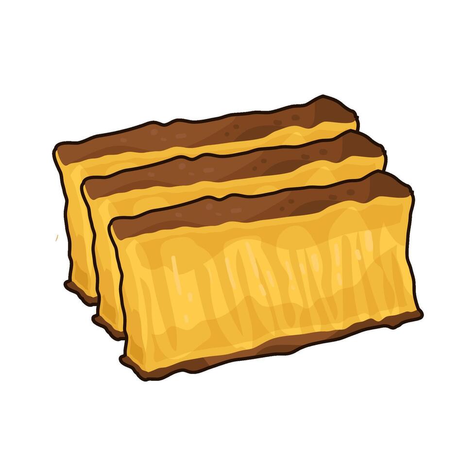 Illustration of bika ambon vector
