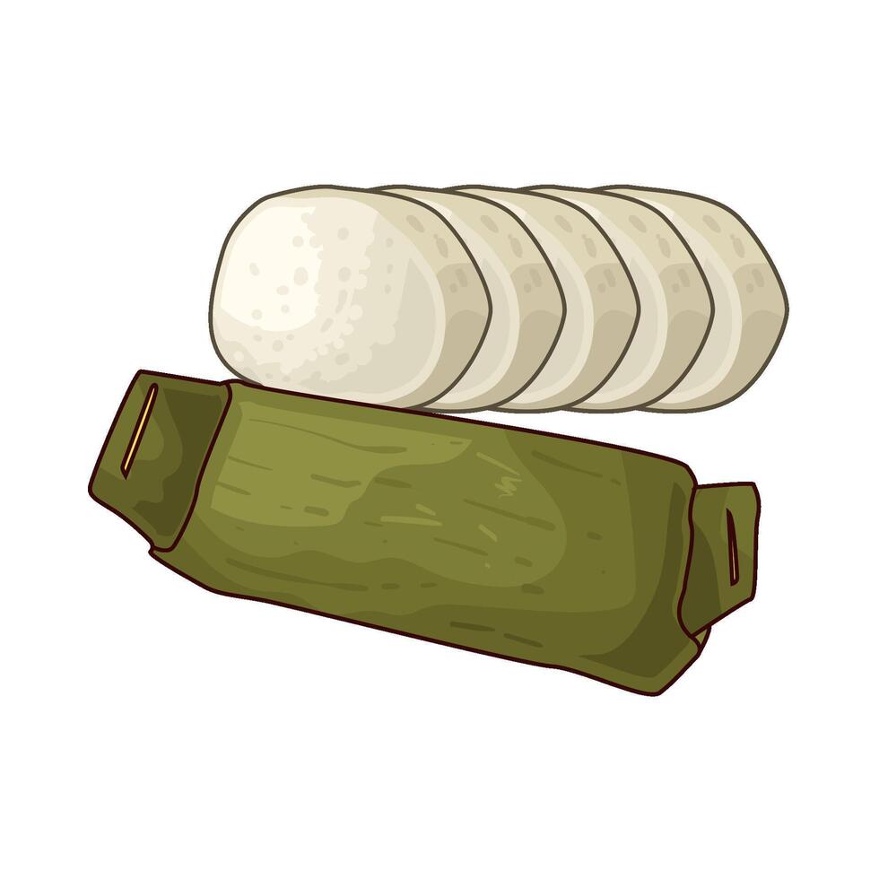Illustration of lontong vector