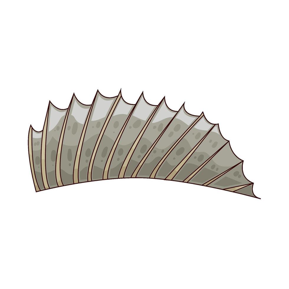 Illustration of fish fin vector