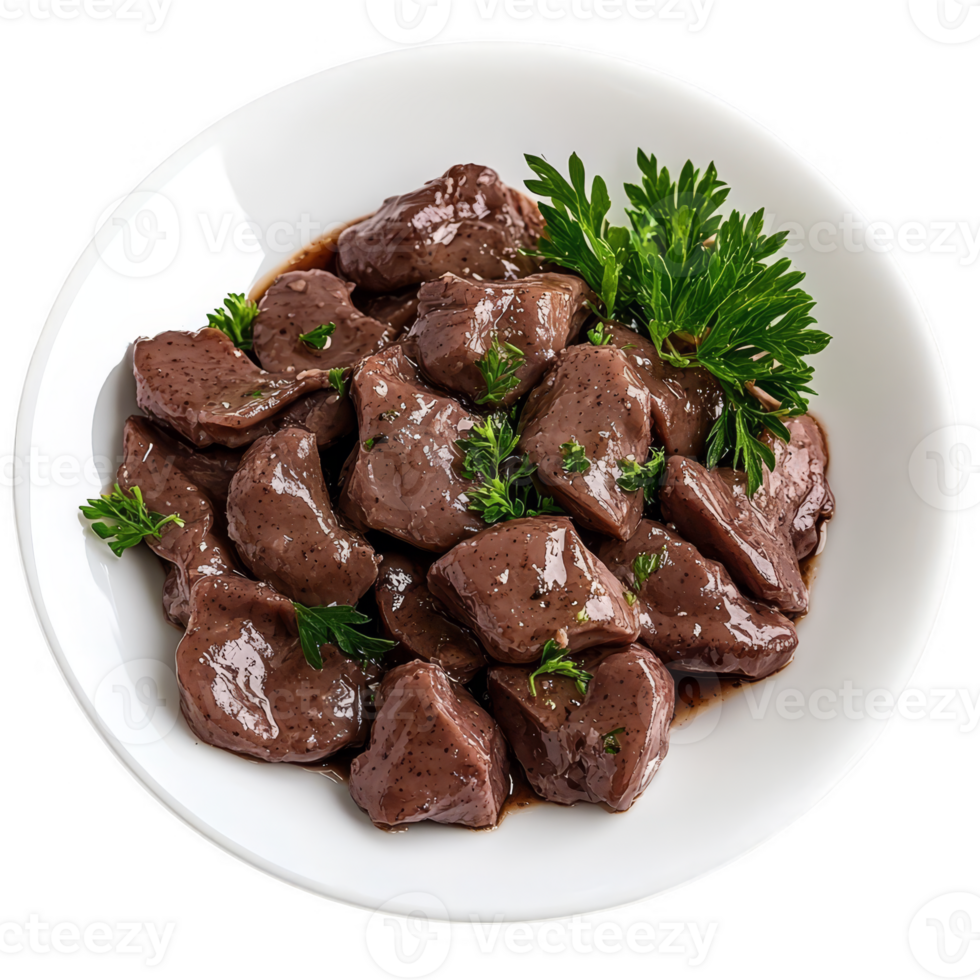 cooked chicken liver transparent background png