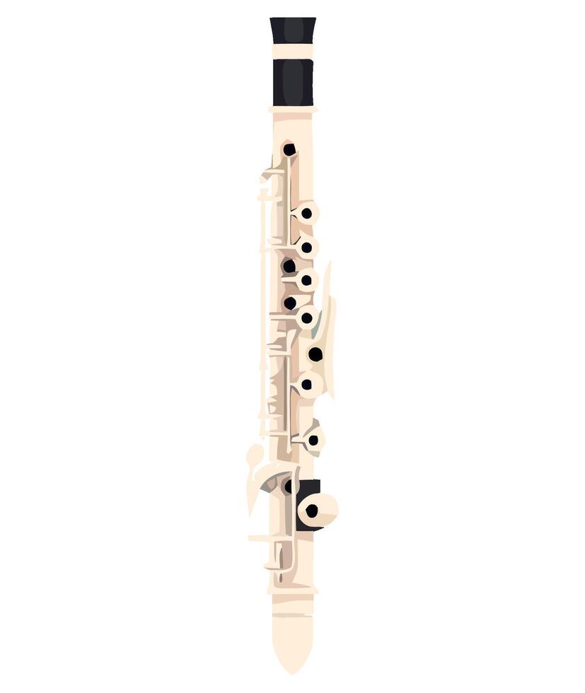 clarinet Brass and Wind Instruments vector