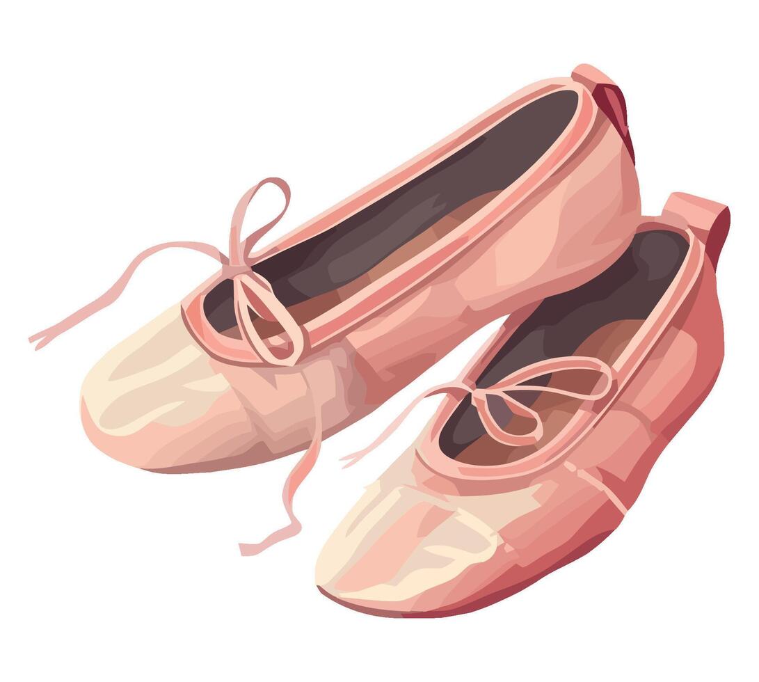 ballet shoes design vector
