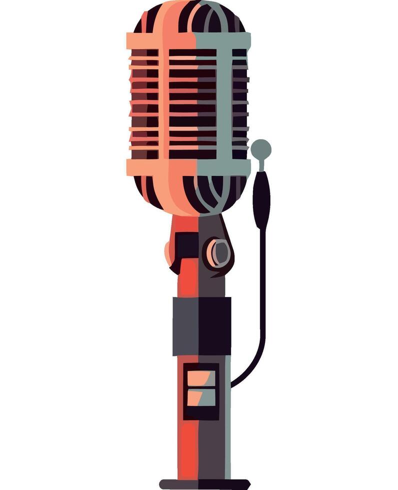 Retro microphone price 1 credit usd 1 vector